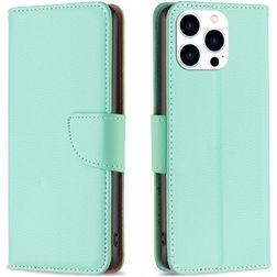 Mobigear Excellent iPhone 16 Pro Hoesje Bookcase Portemonnee - Groen