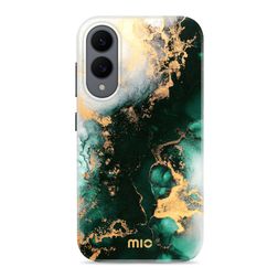 MIO Samsung Galaxy S25 Edge MagSafe Hoesje Hardcase Backcover - Green Marble
