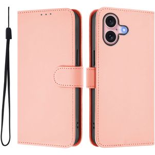 Mobigear Urban Wallet iPhone 16 Hoesje Bookcase Portemonnee - Roze