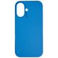 Nudient Base iPhone 16 Plus Siliconen Hoesje Backcover - Vibrant Blue