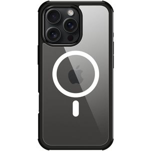 Valenta Full Cover iPhone 16 Pro Max MagSafe Hoesje Gehard Glas Backcover Shockproof - Zwart