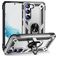 Mobigear Armor Ring Samsung Galaxy S23 Hoesje Hardcase Backcover Shockproof met Ringhouder - Zilver