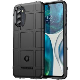 Mobigear Rugged Shield Motorola Moto G82 Hoesje Flexibel TPU Backcover Shockproof - Zwart