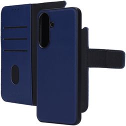 Mobiparts Samsung Galaxy A57 Hoesje Echt Leer Uitneembare 2in1 Bookcase Portemonnee - Blauw