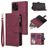 Mobigear Zipper iPhone 12 Hoesje Bookcase Portemonnee - Rood