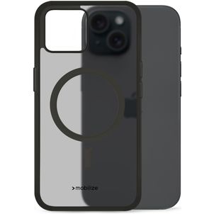 Mobilize Hybrid iPhone 15 MagSafe Hoesje Hardcase Backcover Shockproof - Zwart