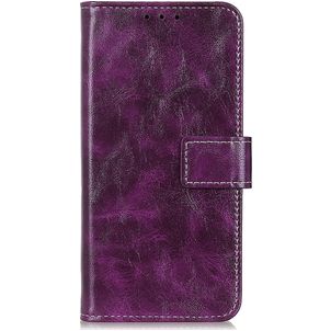 Mobigear Basic Motorola Edge (2020) Hoesje Bookcase Portemonnee - Paars