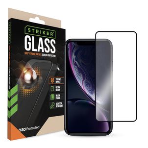 Striker Xtreme Impact iPhone XR Glazen Screenprotector - Case Friendly
