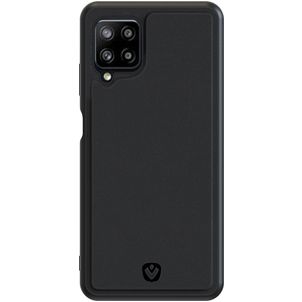 Valenta Snap Samsung Galaxy A12 Hoesje Echt Leer Backcover - Zwart
