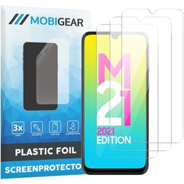 Mobigear Samsung Galaxy M21 Screenprotector Folie - Case Friendly (3-Pack)