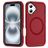 Mobigear Rugged Mag iPhone 16 Plus MagSafe Hoesje Hardcase Backcover Shockproof - Rood
