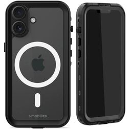 Mobilize Waterproof iPhone 16 Waterdicht MagSafe Hoesje Hardcase Backcover - Zwart