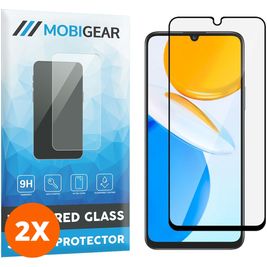 Mobigear Premium HONOR X7 Glazen Screenprotector - Case Friendly - Zwart (2-Pack)