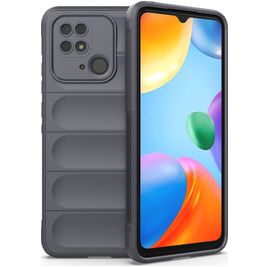 Mobigear Bumpy Xiaomi Redmi 10C Hoesje Flexibel TPU Backcover - Charcoal