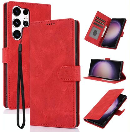 Mobigear Wallet Samsung Galaxy S26 Ultra Hoesje Bookcase Portemonnee - Rood