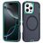 Mobigear Rugged Mag iPhone 16 Pro MagSafe Hoesje Hardcase Backcover Shockproof - Donkerblauw