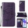 Mobigear Butterfly Samsung Galaxy A55 Hoesje Bookcase Portemonnee - Paars