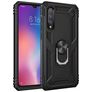 Mobigear Armor Ring Xiaomi Mi 9 Hoesje Hardcase Backcover Shockproof met Ringhouder - Zwart