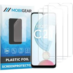 Mobigear Realme C21 Screenprotector Folie - Case Friendly (3-Pack)