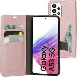 Mobiparts Classic Wallet Samsung Galaxy A53 Hoesje Bookcase Portemonnee - Roze
