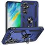 Mobigear Armor ring Samsung Galaxy S24 FE Hoesje Hardcase Backcover Shockproof met Ringhouder - Blauw