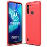 Mobigear Brushed Slim Motorola Moto G8 Power Lite Hoesje Flexibel TPU Backcover - Rood