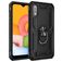 Mobigear Armor Ring Samsung Galaxy A01 Hoesje Hardcase Backcover Shockproof met Ringhouder - Zwart