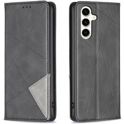 Mobigear Rhombus Slim Samsung Galaxy S24 FE Hoesje Bookcase - Zwart