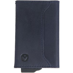 Valenta Card Case Plus Leren Pasjeshouder - 7 Pasjes - Vintage Blue