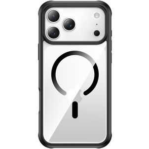 Valenta Full Cover Doorzichtig iPhone 17 Pro MagSafe Hoesje Gehard Glas Backcover Shockproof - Transparant