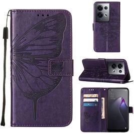Mobigear Butterfly OPPO Reno 8 Pro 5G Hoesje Bookcase Portemonnee - Paars
