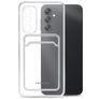 Mobilize Gelly Card Doorzichtig Samsung Galaxy A14 Hoesje Flexibel TPU Backcover met Pasjeshouder - Transparant