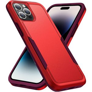 Mobigear Heavy Armor iPhone 14 Pro Hoesje Hardcase Backcover Shockproof - Rood
