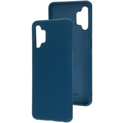 Mobiparts Samsung Galaxy A32 5G Siliconen Hoesje Backcover - Blueberry Blue