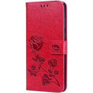 Mobigear Roses Samsung Galaxy A9 (2018) Hoesje Bookcase Portemonnee - Rood