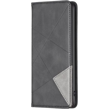 Mobigear Rhombus Slim OPPO Find X5 Lite Hoesje Bookcase - Zwart