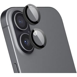 Mobiparts iPhone 16 Glazen Camera Lens Protector - Zwart