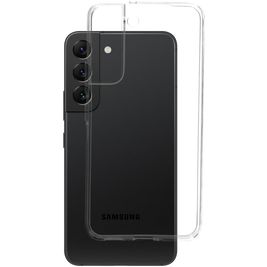 Mobiparts Classic Doorzichtig Samsung Galaxy S22 Hoesje Flexibel TPU Backcover - Transparant
