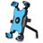 Mobigear PushHold Telefoonhouder Motor Achteruitkijkspiegel Klem Universeel - Blauw