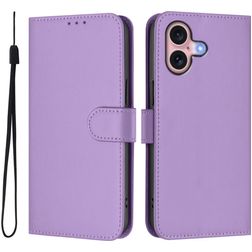 Mobigear Urban Wallet iPhone 16 Hoesje Bookcase Portemonnee - Paars