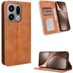 Mobigear Sensation OPPO Find X9 Hoesje Bookcase Portemonnee - Bruin