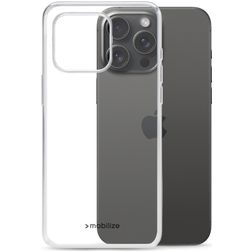 Mobilize Gelly Doorzichtig iPhone 15 Pro Max Hoesje Flexibel TPU Backcover - Transparant