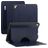 Mobigear Magnetic Folio iPad Air 2 (2014) Hoes Bookcase + Stylus Houder - Marineblauw