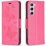 Mobigear Butterfly Samsung Galaxy S23 Hoesje Bookcase Portemonnee - Magenta