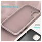 Mobigear Rubber Touch iPhone 16 Siliconen Hoesje Backcover - Roze