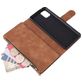 Mobigear Zipper Samsung Galaxy Note 10 Lite Hoesje Bookcase Portemonnee - Bruin