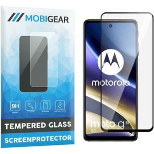 Mobigear Premium Motorola Moto G51 5G Glazen Screenprotector - Case Friendly - Zwart