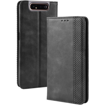 Mobigear Sensation Samsung Galaxy A80 Hoesje Bookcase Portemonnee - Zwart