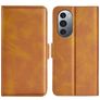 Mobigear Slim Magnet Motorola Edge X30 Hoesje Bookcase Portemonnee - Cognac
