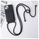 Mobigear Lanyard Card iPhone 15 Siliconen Hoesje met koord en Pasjeshouder - Zwart